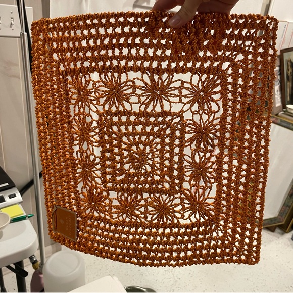 Williams Sonoma jute woven placemats orange NWT set of 4 fall🍁 pumpkin spice - Picture 5 of 8